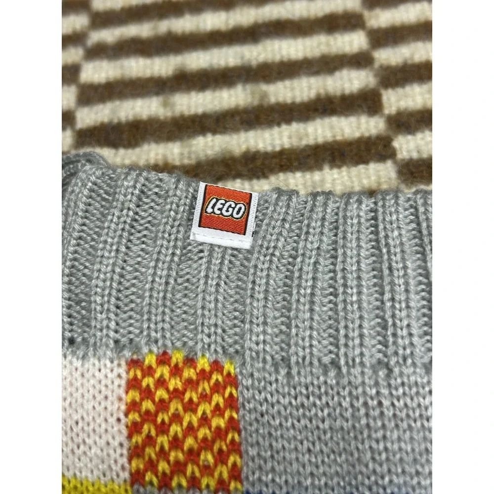 Lego Collection x Target Christmas Stocking Sweater Knit Color Block Stripe 20